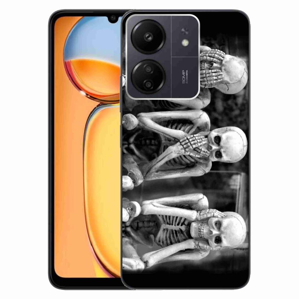 Gél borító mmCase a Xiaomi Poco C65/Redmi 13C - csontvázakhoz