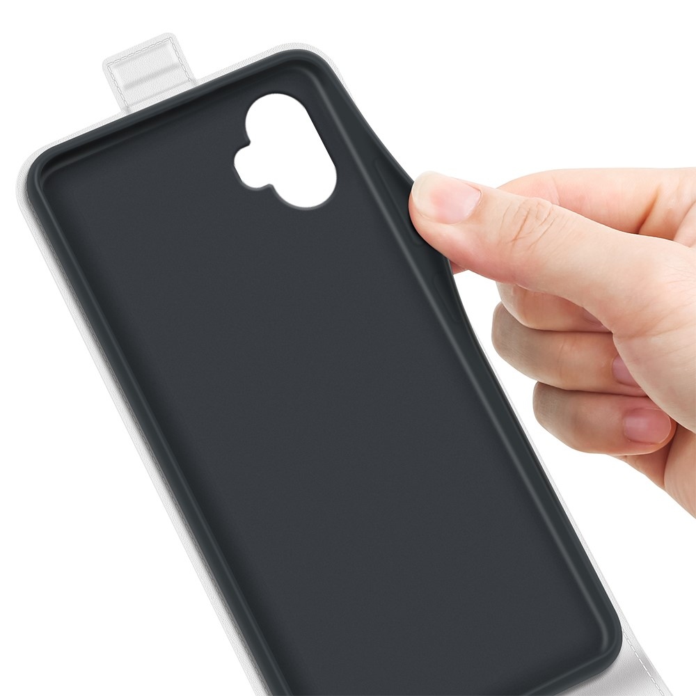 Függőleges könyvtáska Samsung Galaxy Xcover 7 Pro készülékhez - fehér