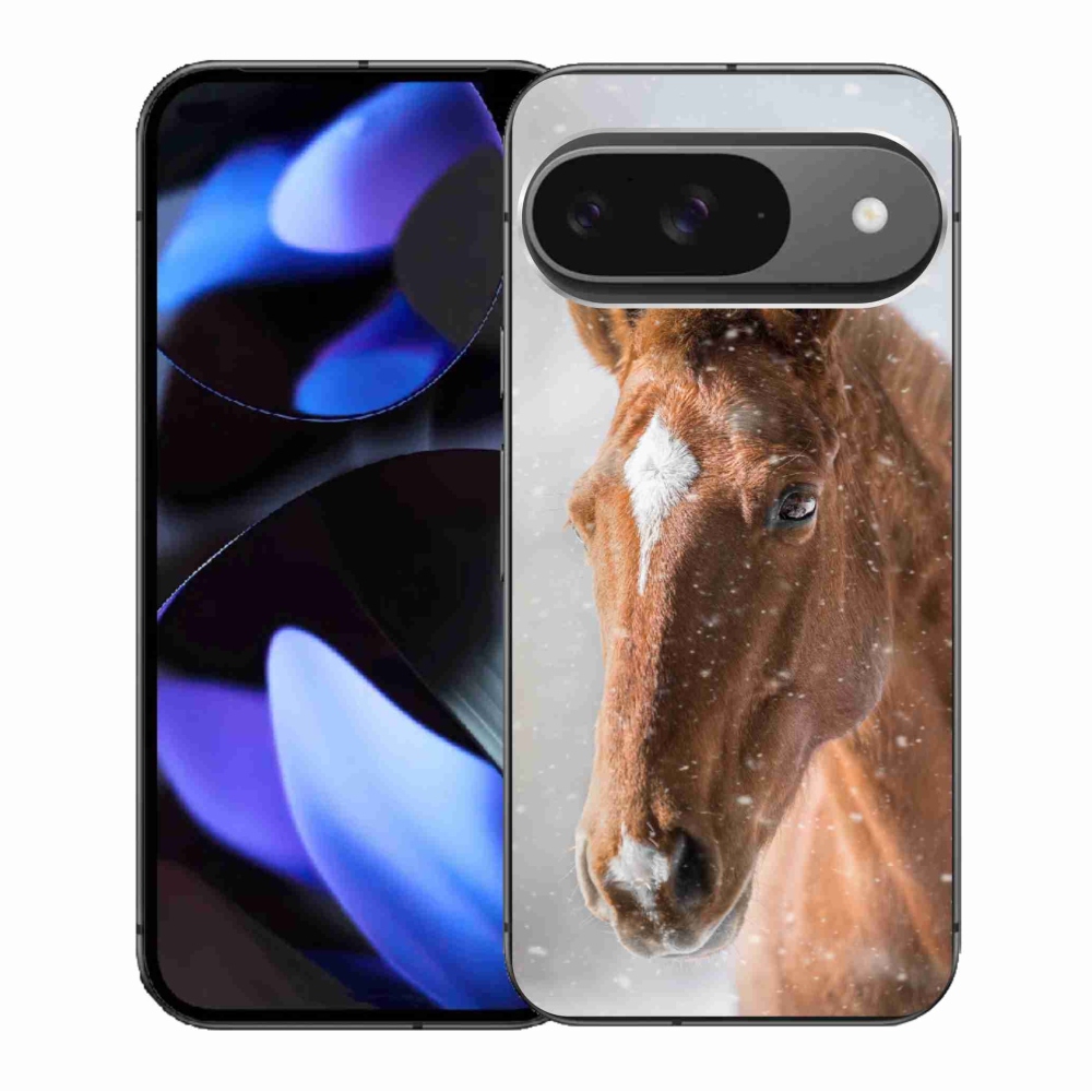 Zselés borítás mmCase a Google Pixel 9/9 Pro számára - barna ló 2