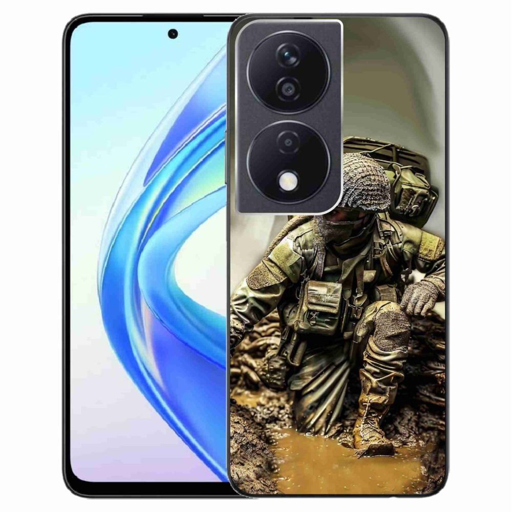Zselés borítás mmCase a Honor X7b/Honor 90 Smart készülékhez - katona