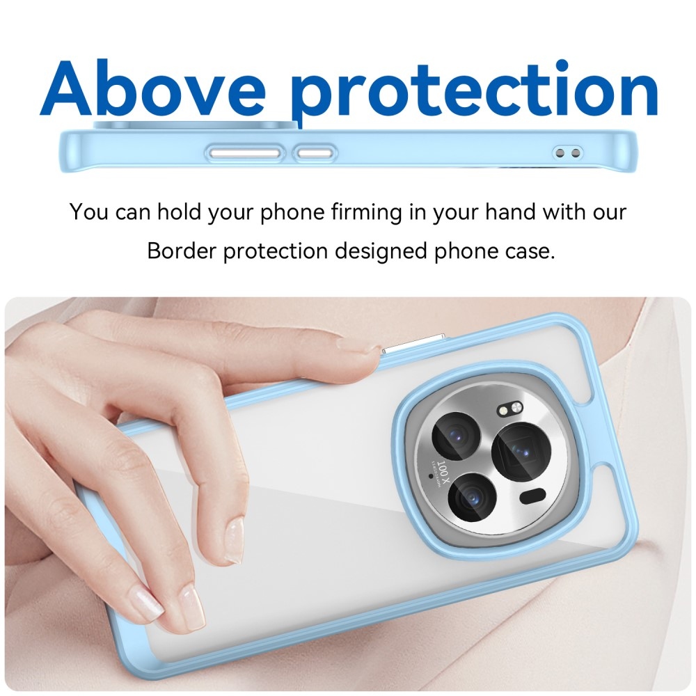 Gél tok fix hátlappal a Honor Magic 6 Pro 5G készülékhez - kék