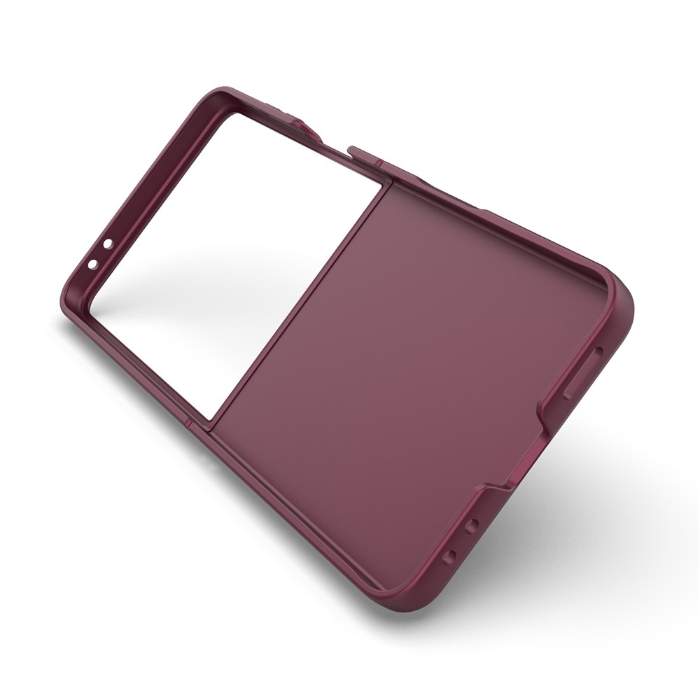 Rugg tartós zselés tok Samsung Galaxy Z Flip7 5G készülékhez - bordó színű