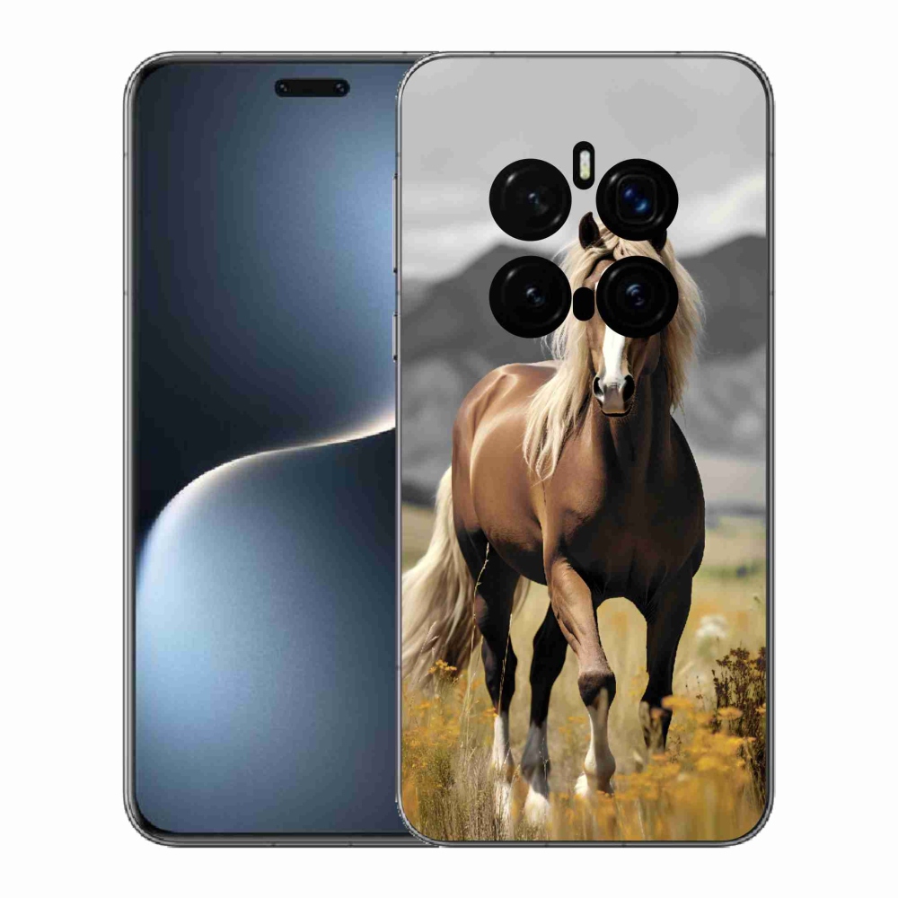 Zselés borítás mmCase a Honor Magic 7 Pro 5G készülékhez - barna ló 1