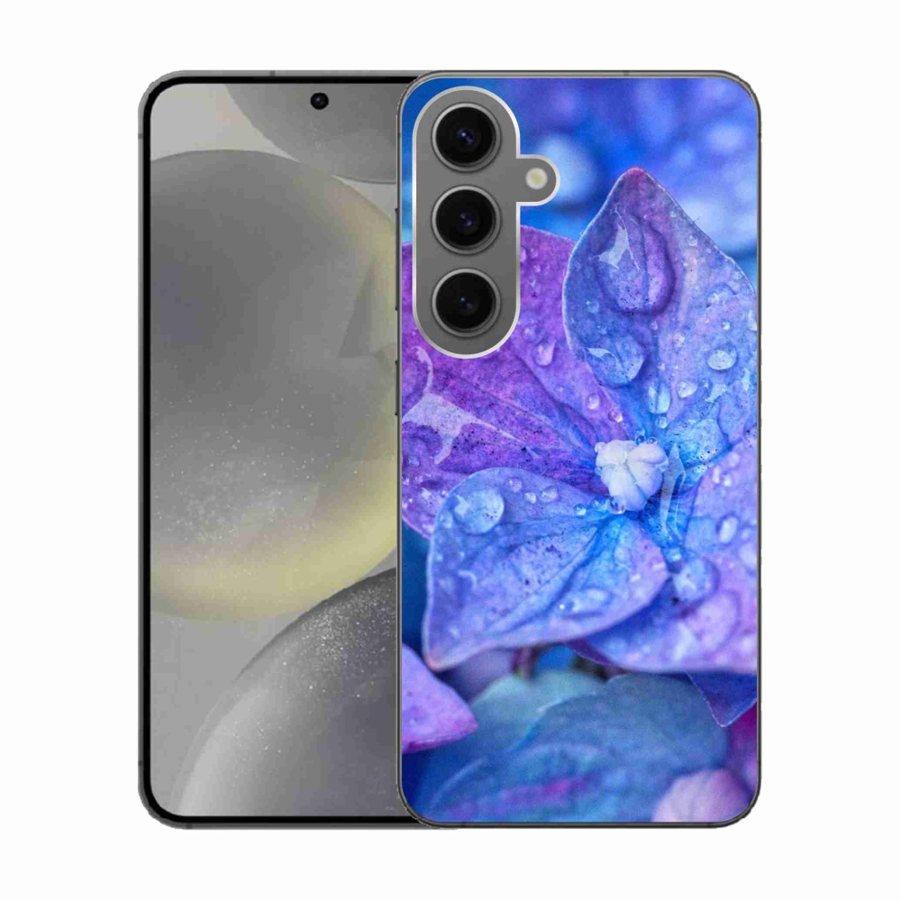 Gél védőhuzat mmCase Samsung Galaxy S24 készülékhez - lila virág