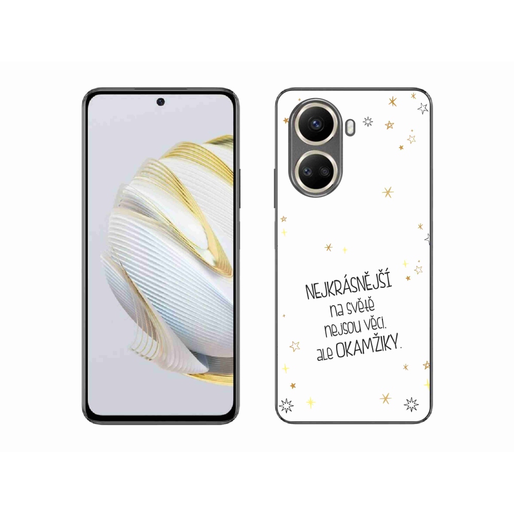 Gél borítás mmCase a Huawei Nova 10 SE-n - idézem 4 fehér háttér