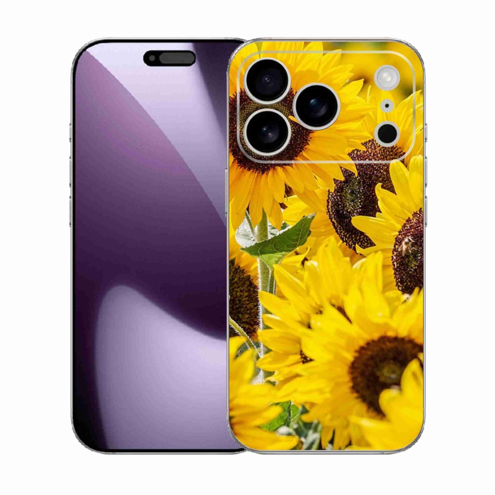 Zselés borítás mmCase iPhone 17 Pro készülékhez - Napraforgó