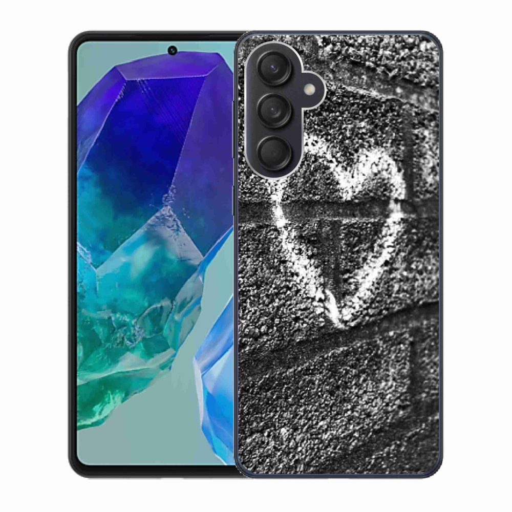 Gél borítás mmCase Samsung Galaxy M55 5G - szív a falon