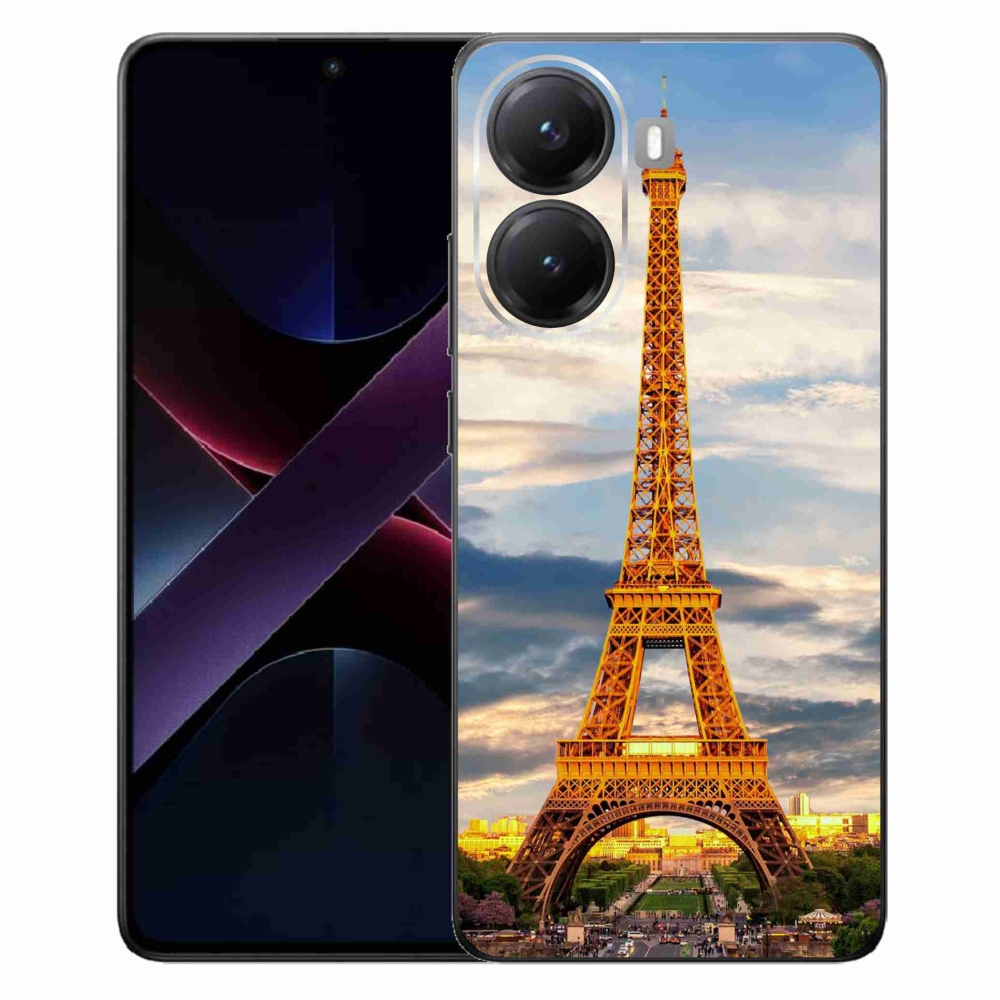Gél borítás mmCase a Xiaomi Poco X7 Pro 5G számára - eiffel torony 3