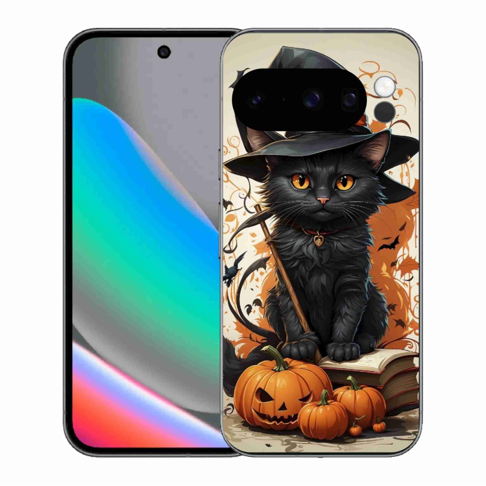 Zselés borítás mmCase a Google Pixel 10 Pro számára - macska varázsló