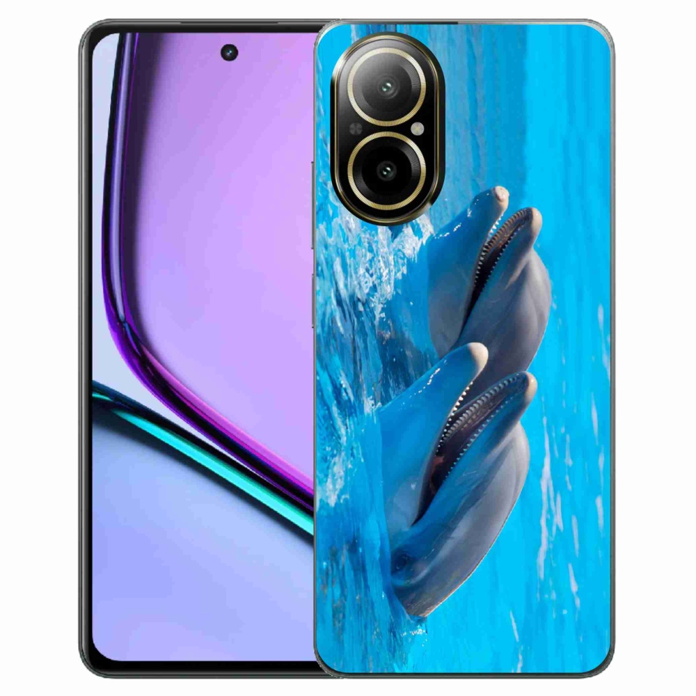 Zselés borítás mmCase a Realme C67 készülékhez - delfinek