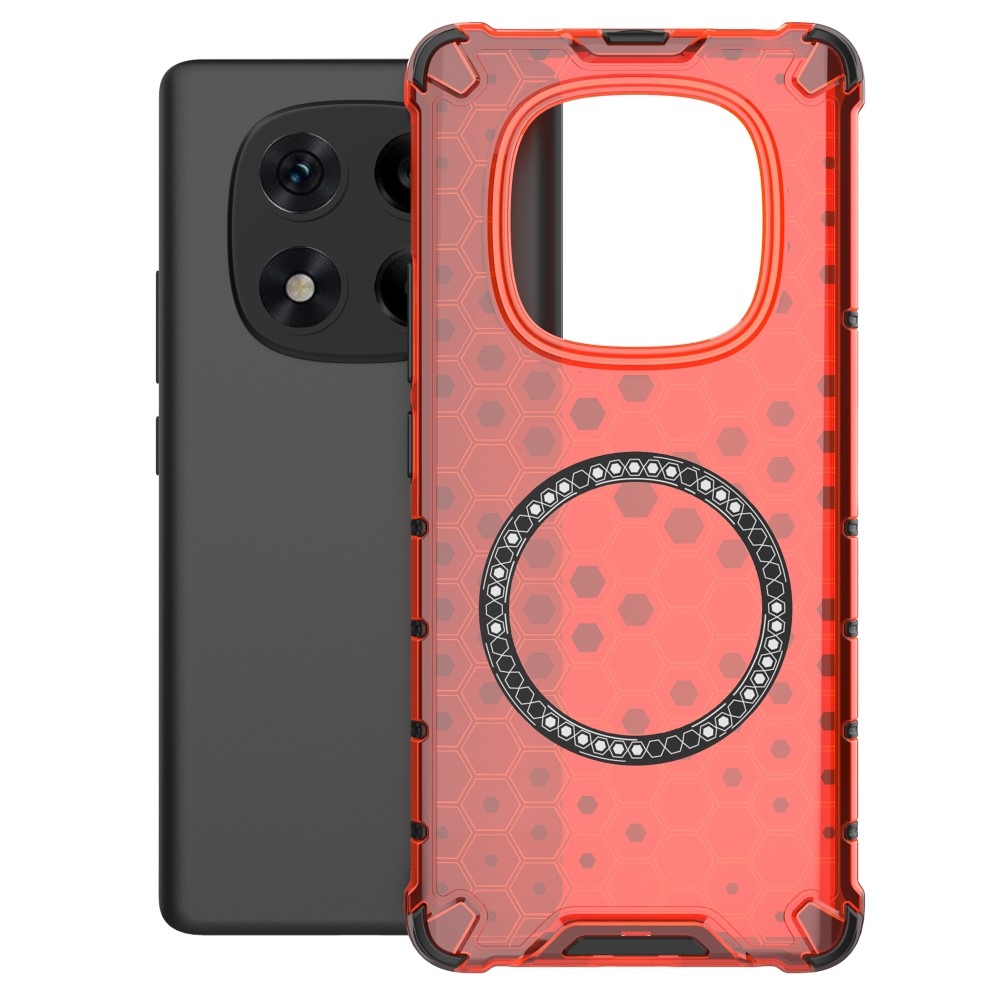 Mézédes tartós védőburkolat MagSafe-fel a Xiaomi Redmi Note 14 Pro-ra - piros színben