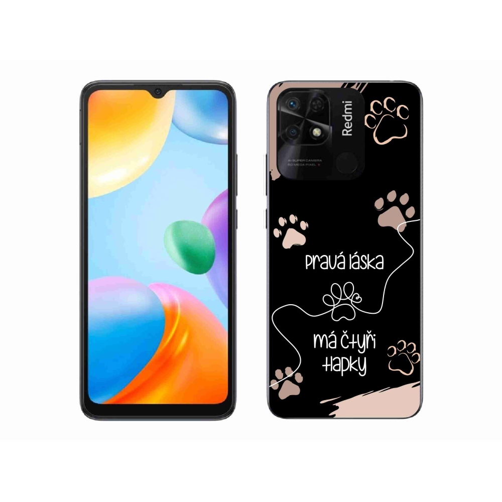 Gél borítás mmCase a Xiaomi Redmi 10C-hez - kutya motívum 1 fekete háttér