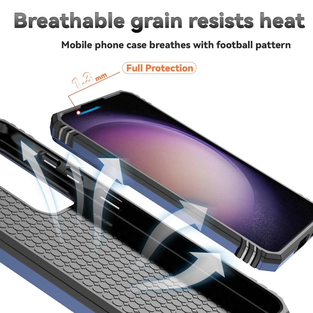 Gyűrűálló borítás Samsung Galaxy S25 készülékhez - kék