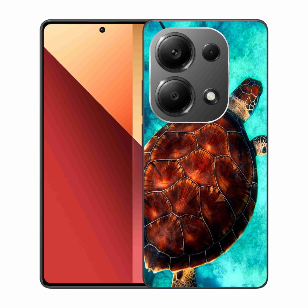 Gél borítás mmCase a Xiaomi Redmi Note 13 Pro 4G/Poco M6 Pro számára - teknősbéka