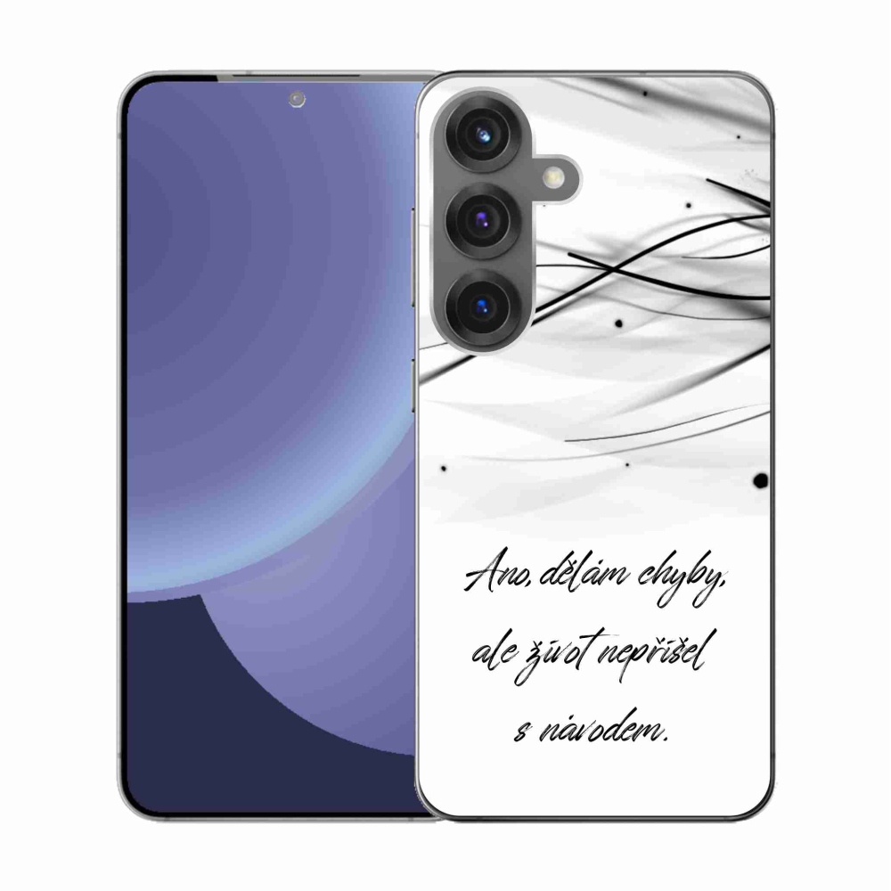 Gél borítás mmCase Samsung Galaxy S25 készülékhez - idézem fehér háttér