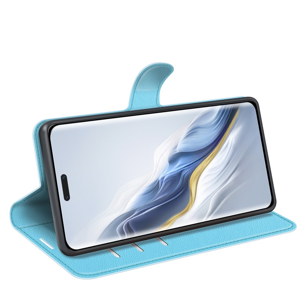 Litchi könyv tok a Honor Magic 6 Pro 5G készülékhez - kék