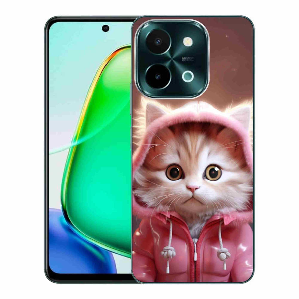 Gélburkolat mmCase a Vivo Y28-hoz - aranyos cica 3