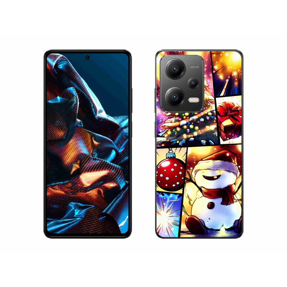 Gél borító mmCase a Xiaomi Redmi Note 12 Pro 5G számára - karácsonyi motívumok 1