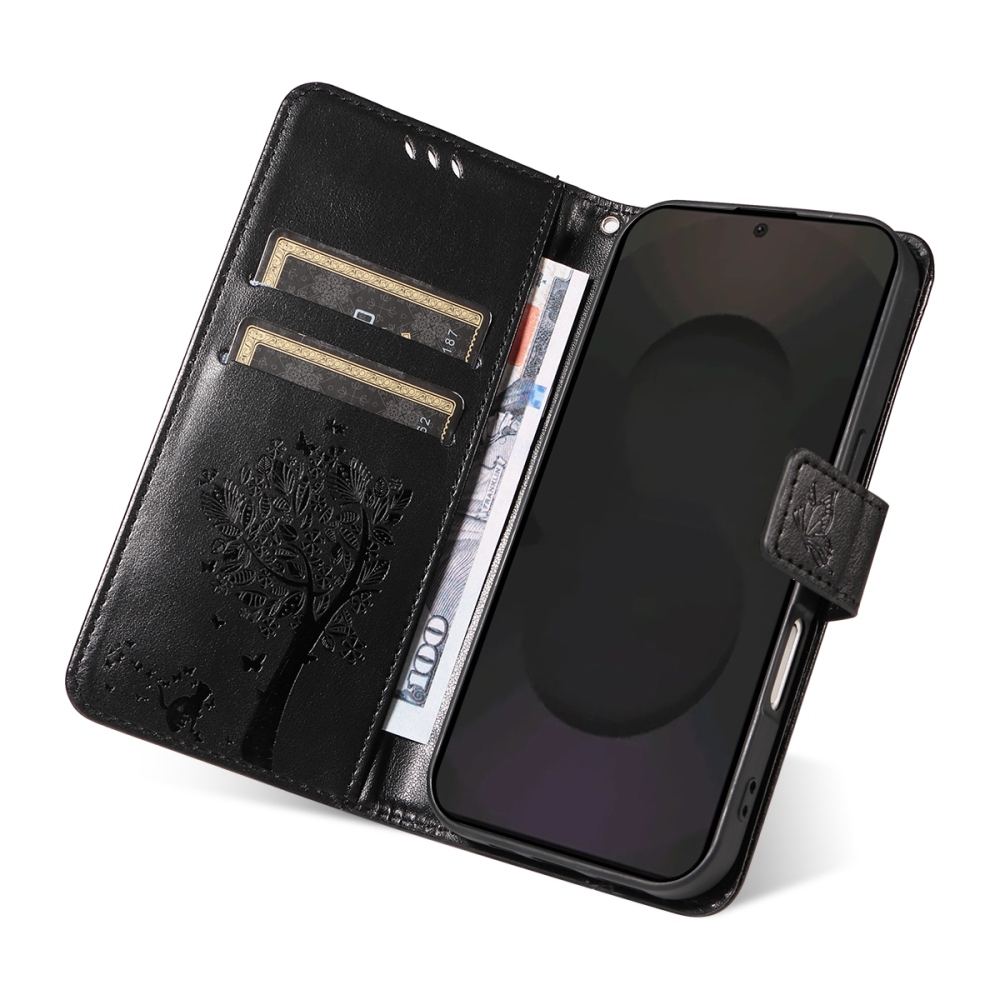 Fák könyve tok Samsung Galaxy S25 FE - fekete