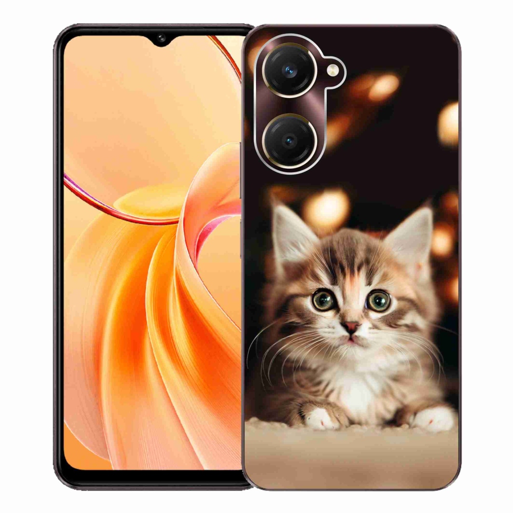 Gélburkolat mmCase a Vivo Y28s 5G-hez - aranyos cica 2