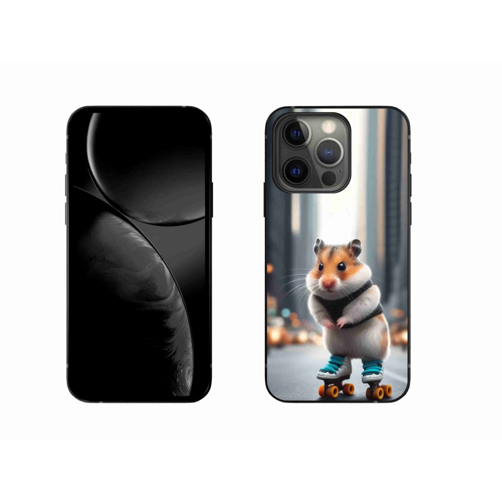 Zselés borítás mmCase iPhone 13 Pro 6.1 készülékhez - hörcsög korcsolyán