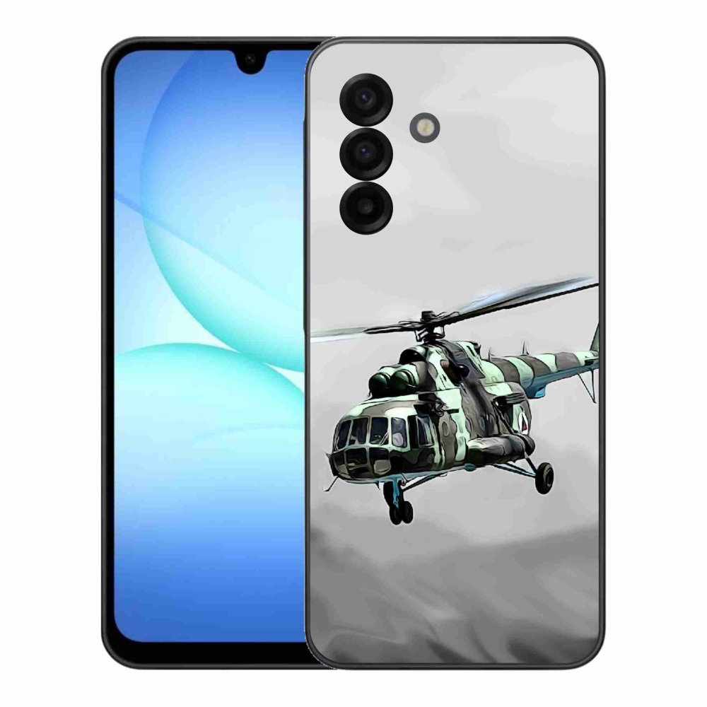 Gél borítás mmCase Samsung Galaxy A17 4G/5G - katonai helikopterhez
