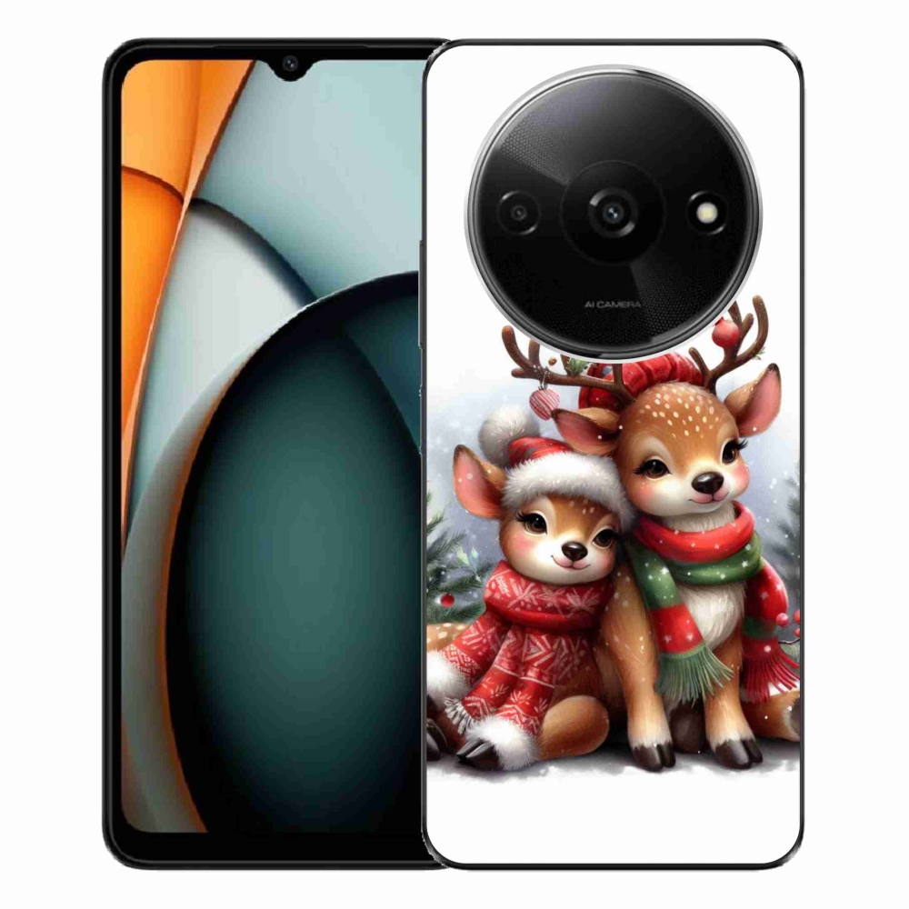 Gél borítás mmCase a Xiaomi Redmi A3-hoz - Karácsonyi rénszarvas