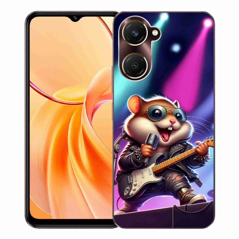 Gél borítás mmCase a Vivo Y28s 5G-hez - hörcsög hintaló