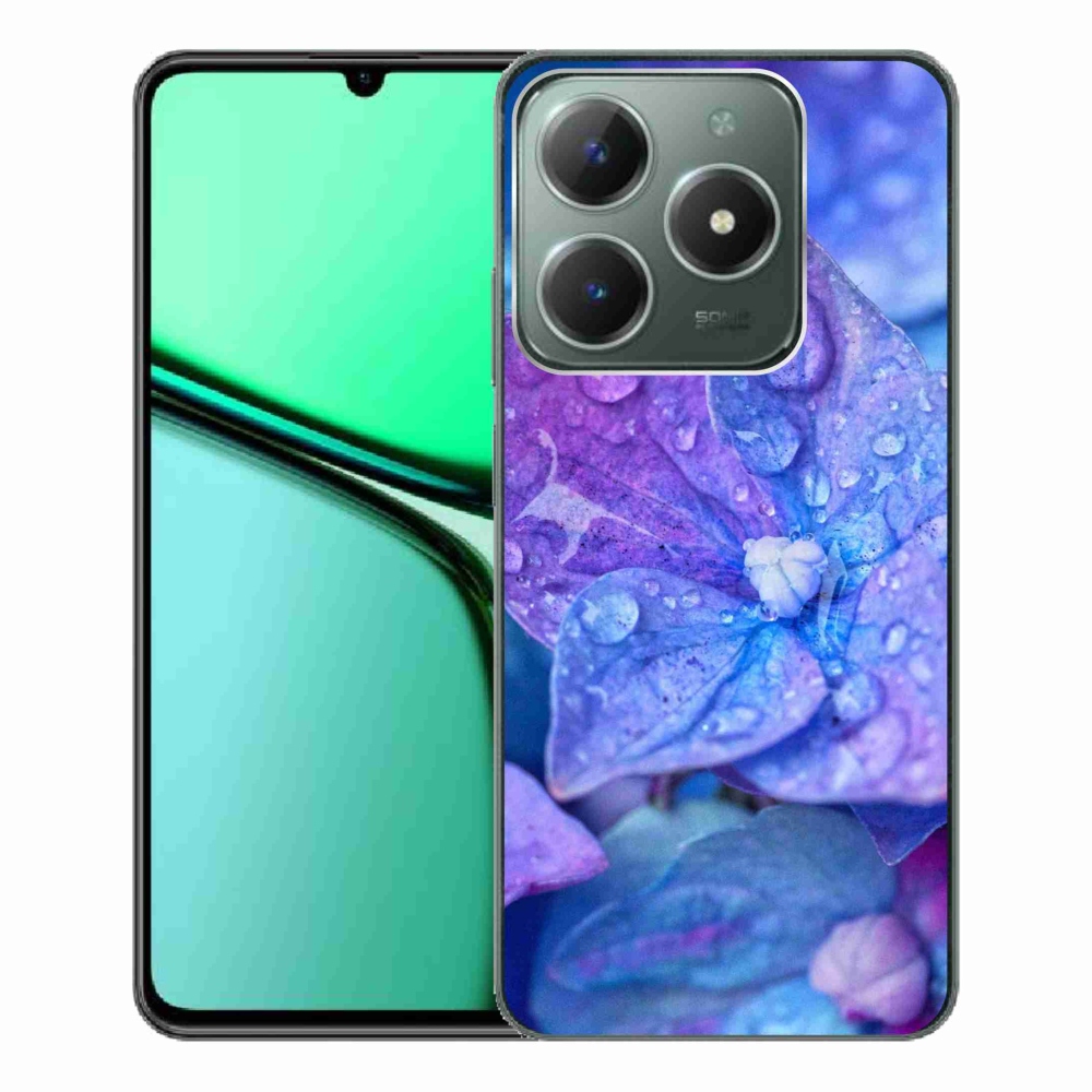 Zselés borító mmCase a Realme C61 készülékhez - lila virág