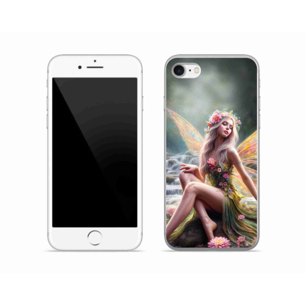 Zselés borítás mmCase iPhone SE (2020) - pillangó nő 1