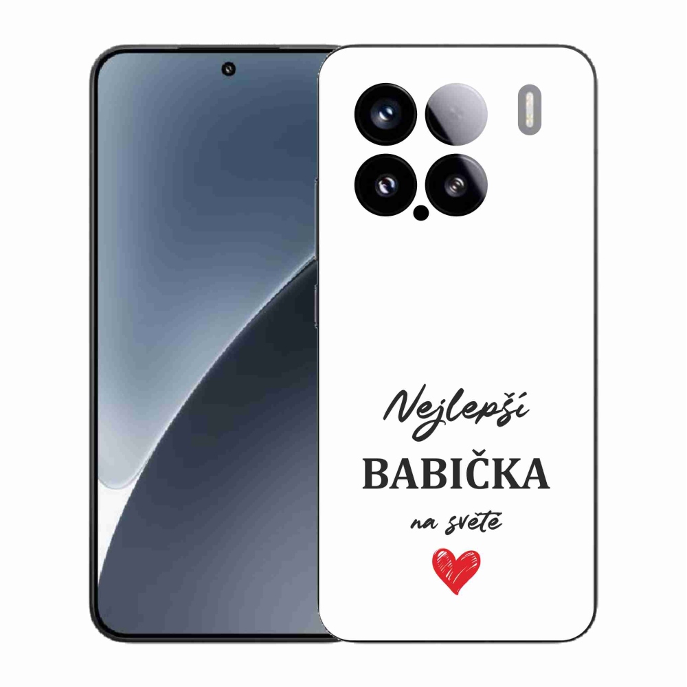 Gél borító mmCase a Xiaomi 15-hez - Best Grandma 1 fehér háttérrel