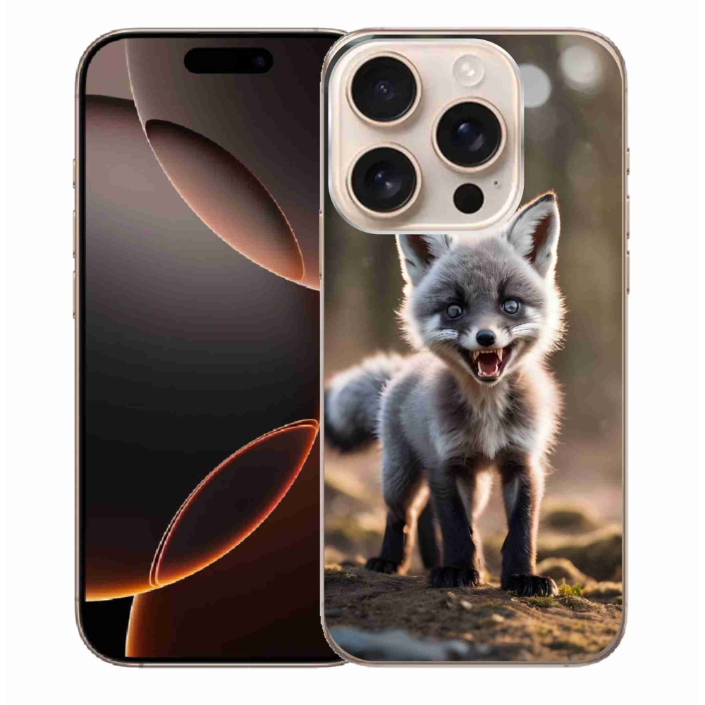 Gél védőburkolat mmCase iPhone 16 Pro Max készülékhez - angry fox