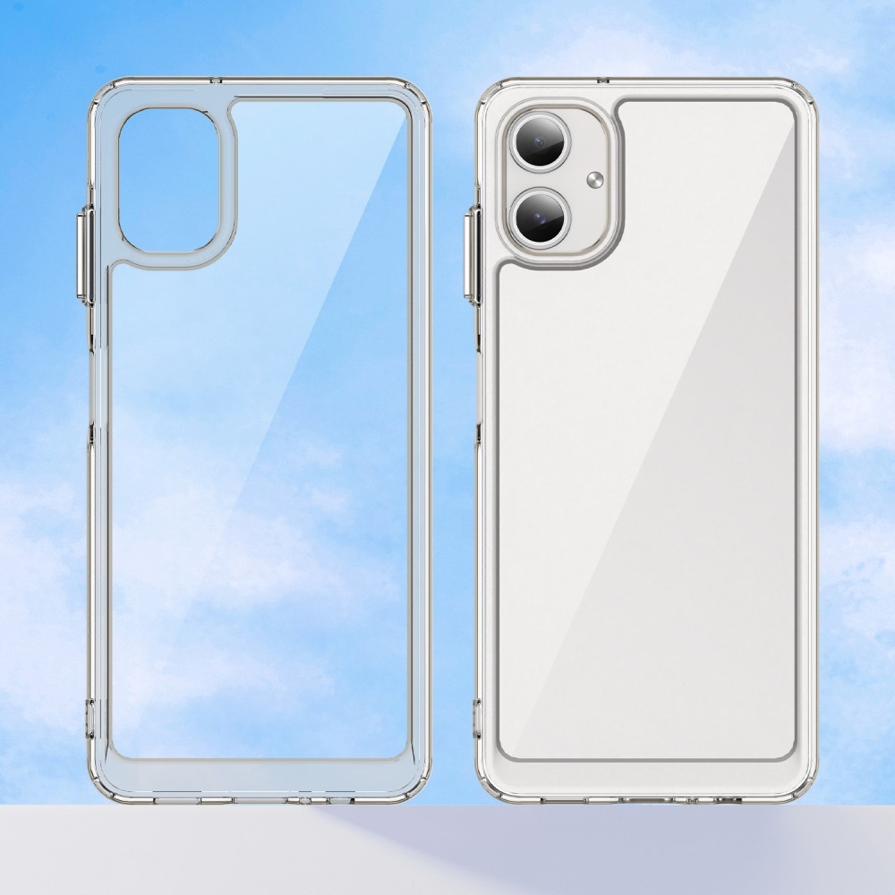 Gél tok kemény hátlappal a Samsung Galaxy A06 4G készülékre - átlátszó