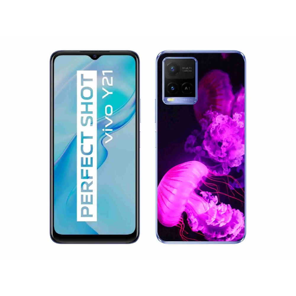 Zselés tok mmCase a Vivo Y21/Y21s/Y33s készülékhez - medúza 1