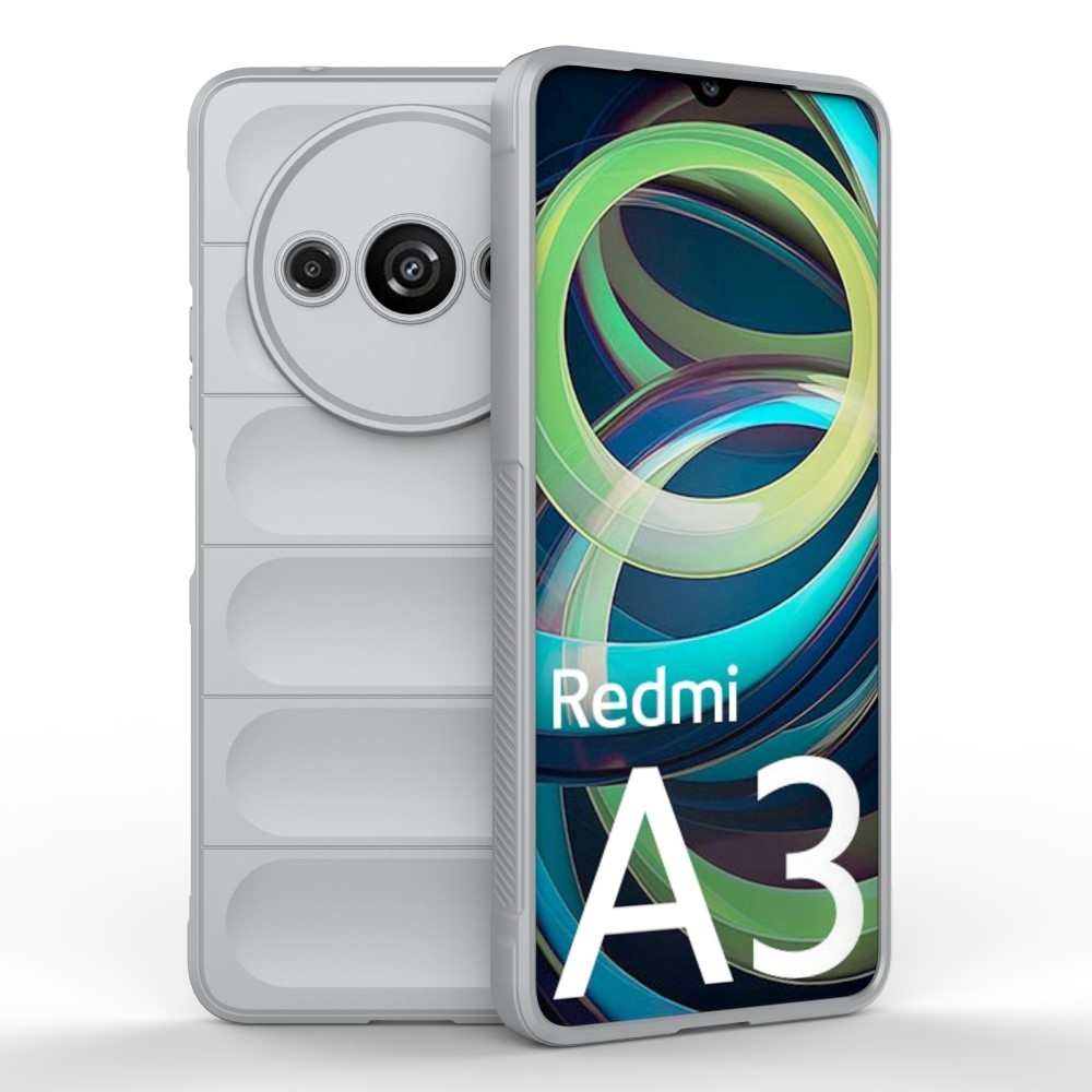 Rugg tartós zselés tok Xiaomi Redmi A3-hoz - világosszürke