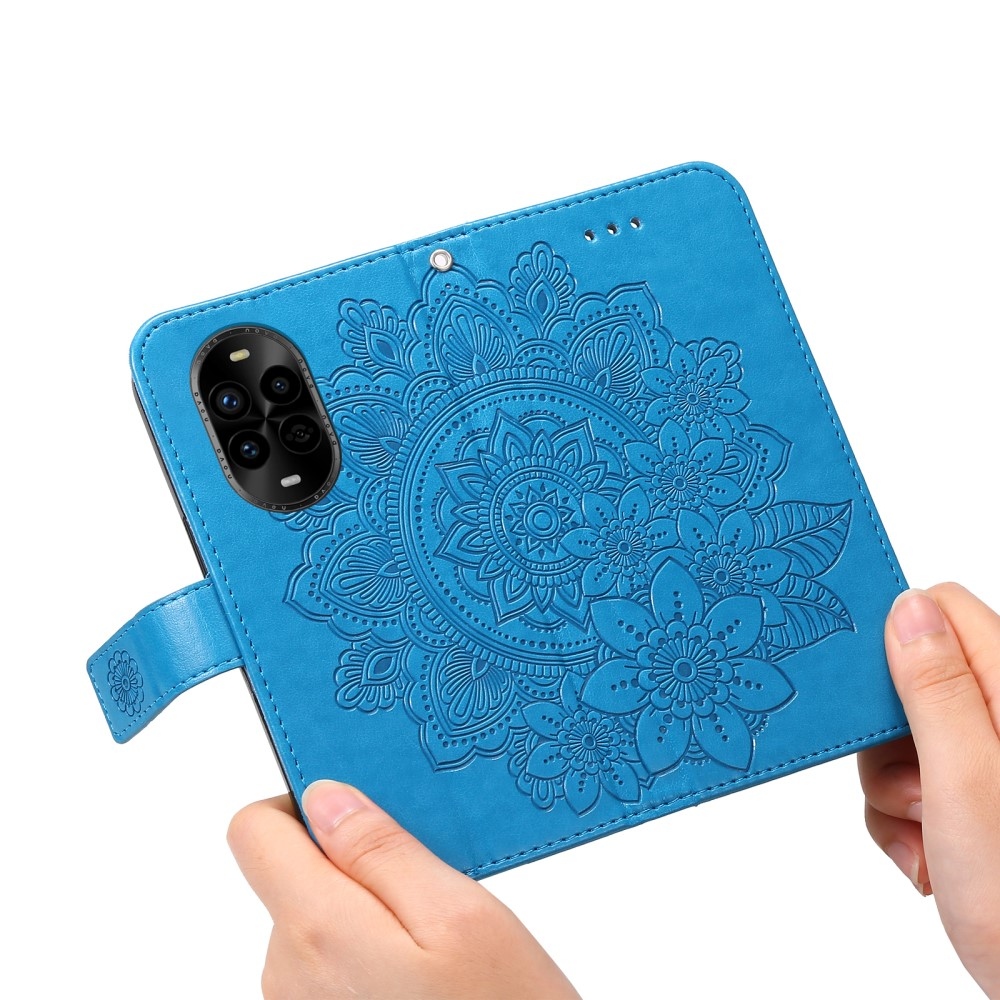 Mandala könyv tok a Huawei Nova 13 Pro 5G számára - kék