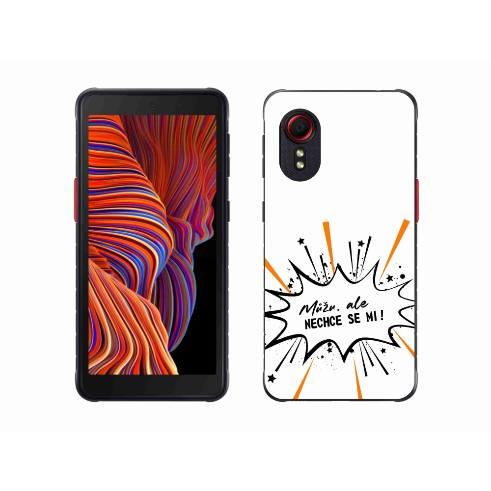 Gél borító mmCase Samsung Galaxy Xcover 5 készülékhez - vicces szöveg 11 fehér háttér