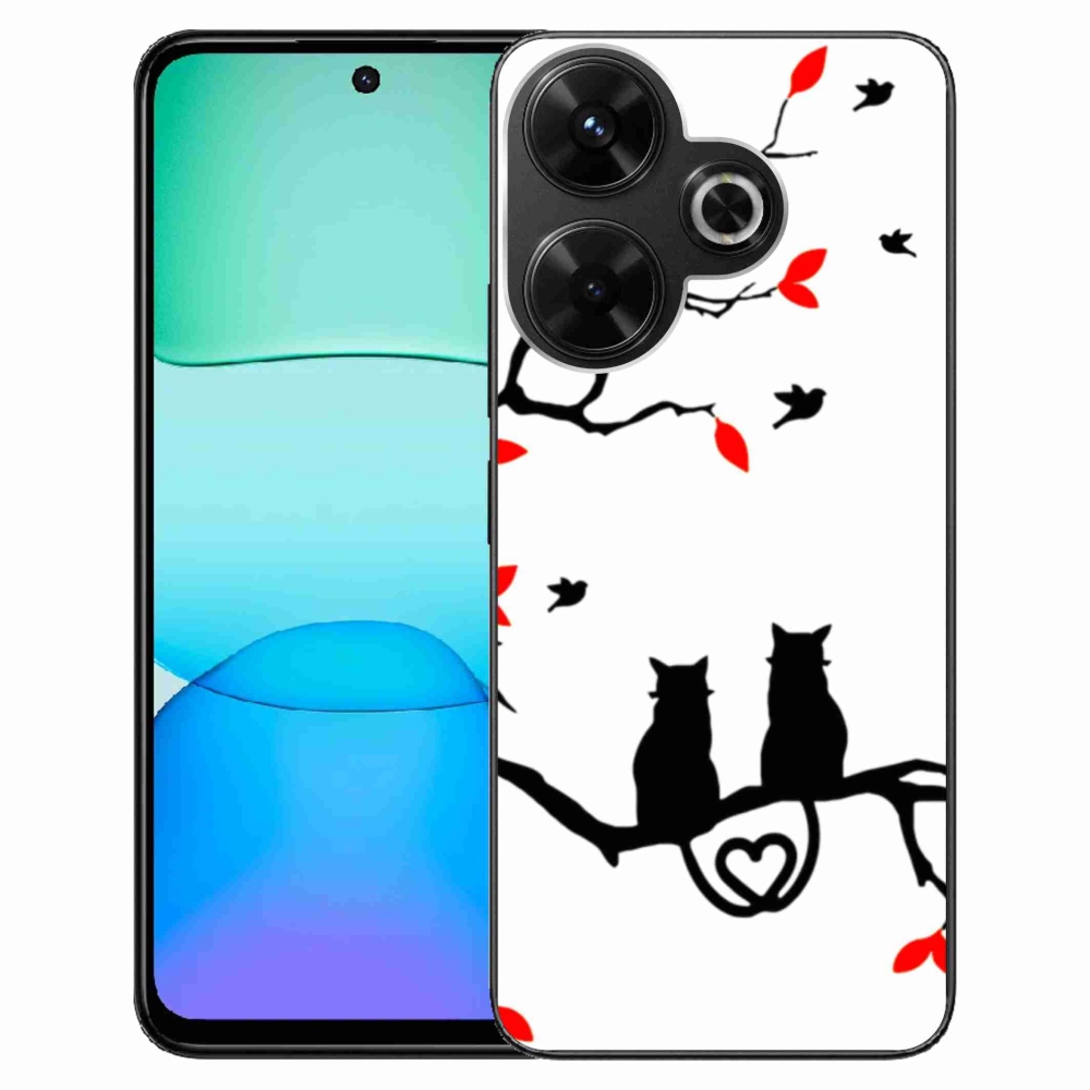 Gél borítás mmCase a Xiaomi Redmi 13 4G/Poco M6 4G - macska szeretethez