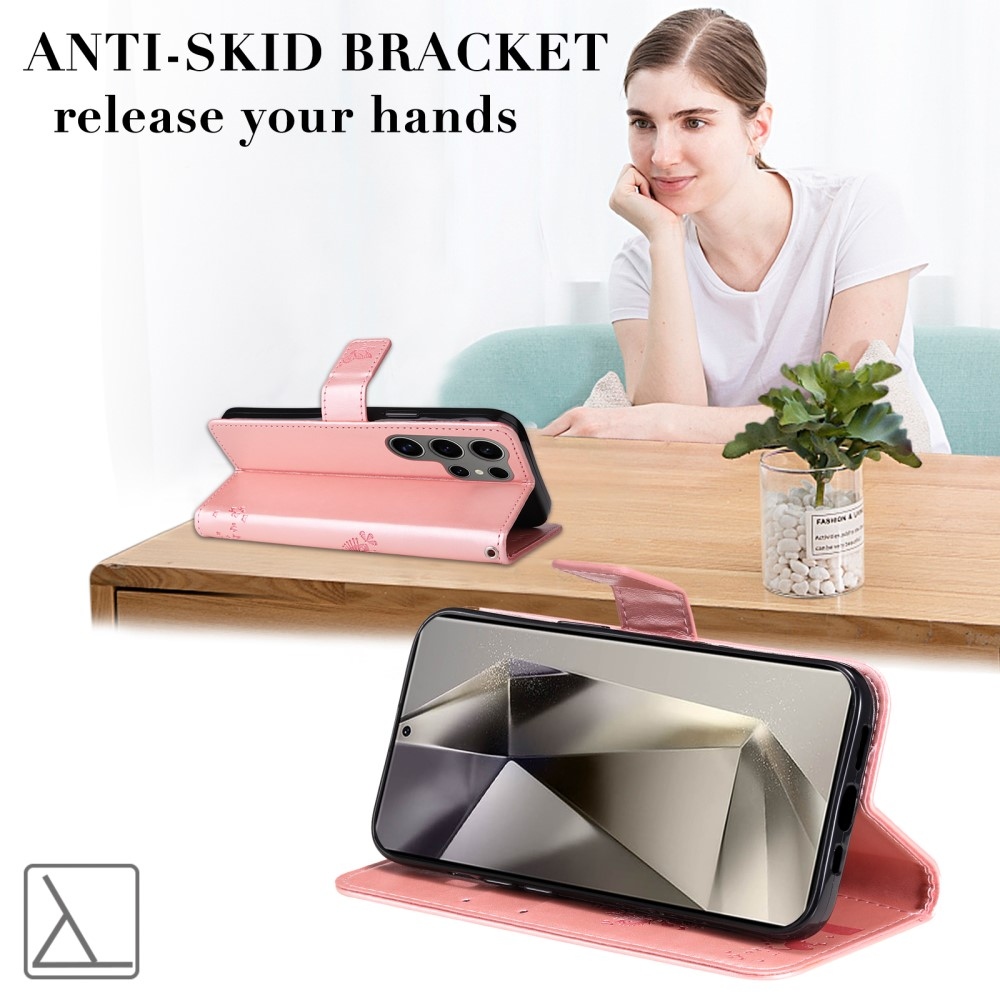 Fák könyve tok Samsung Galaxy S25 Ultra - rózsaarany