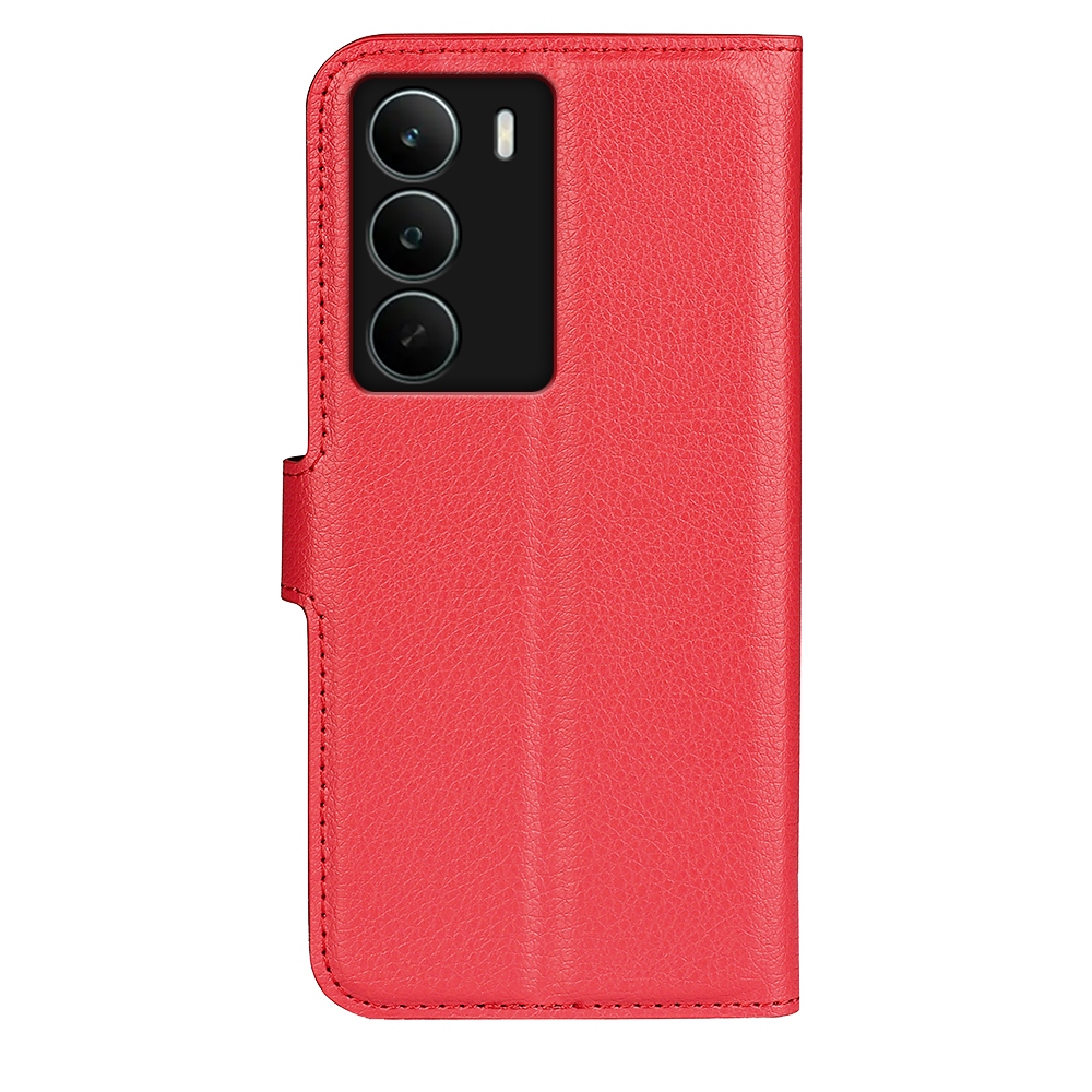 Litchi könyvtáska a Realme C71-hez - piros