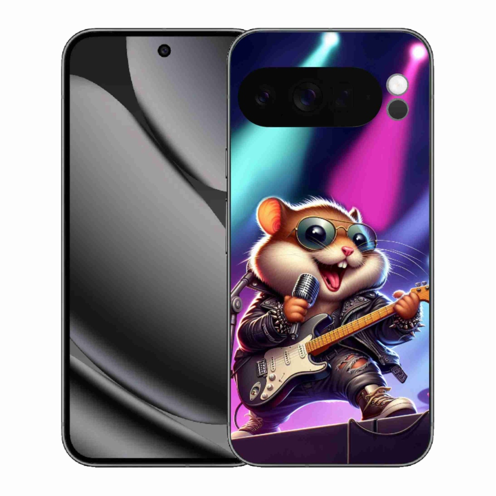 Zselés borítás mmCase a Google Pixel 10 Pro XL-hez - hörcsög hintalóval