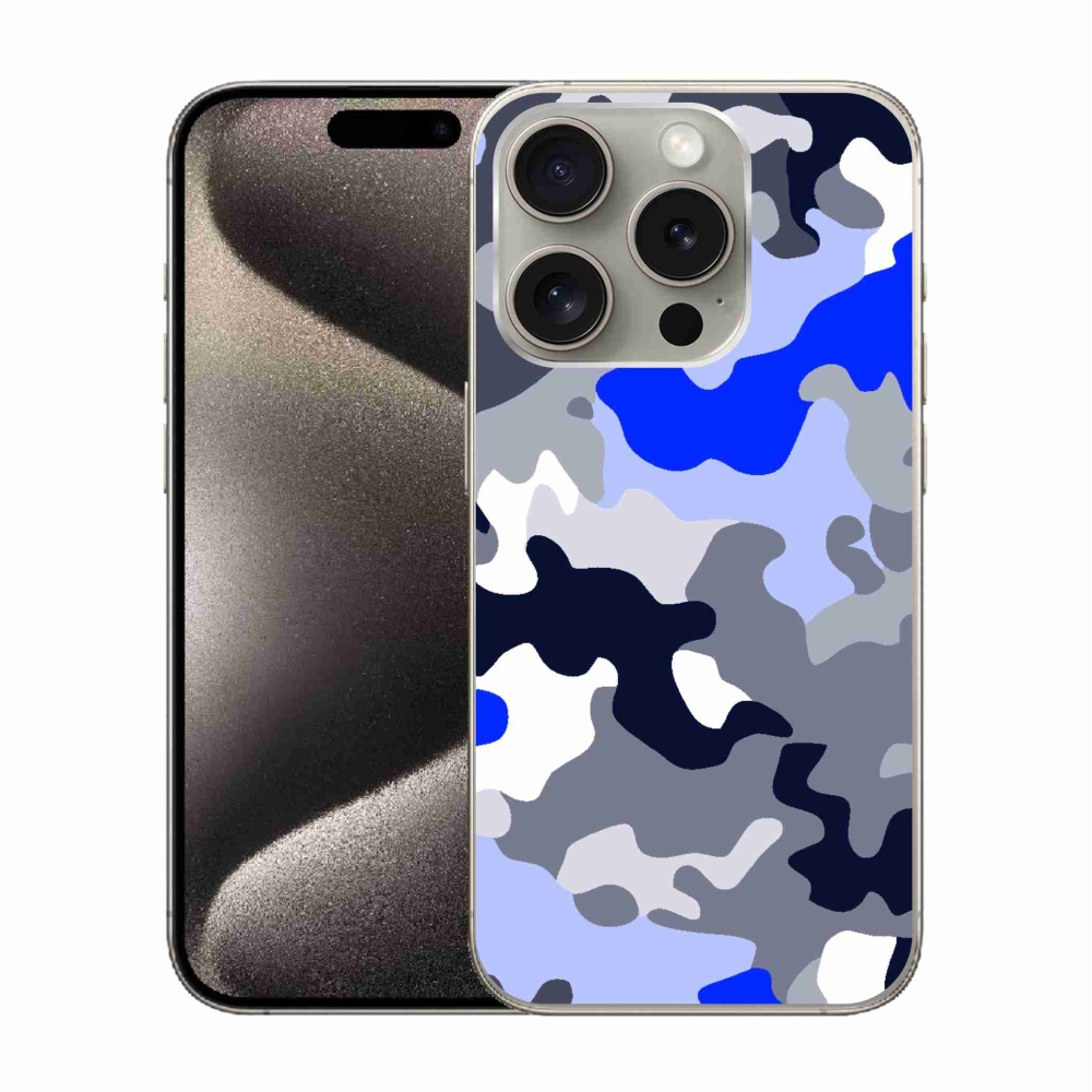 Zselés borítás mmCase iPhone 15 Pro készülékhez - terepszínű minta 8