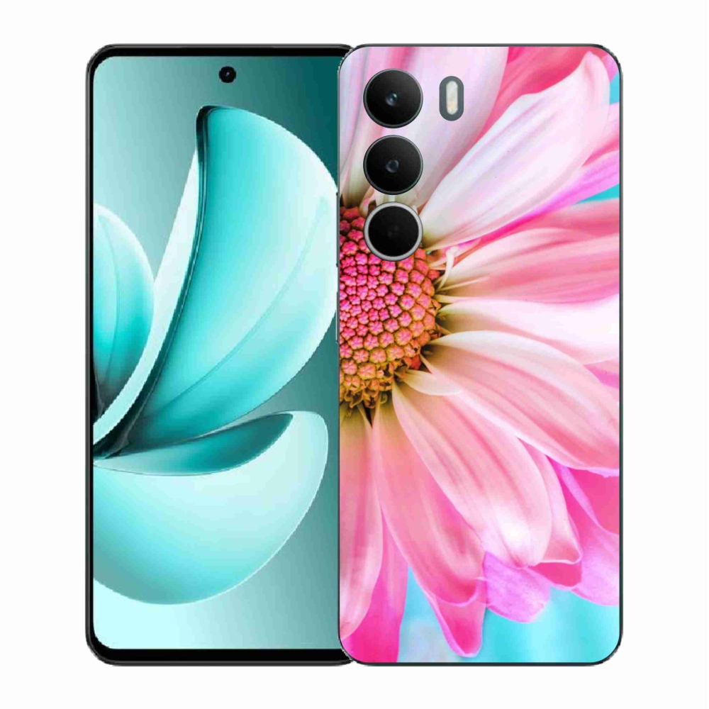 Zselés borító mmCase a Realme C71 készülékhez - rózsaszín virág