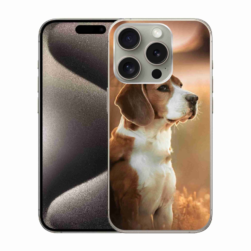 Zselés borítás mmCase iPhone 15 Pro készülékhez - bézs színű