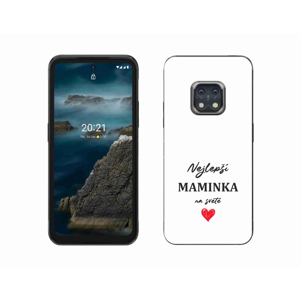 Gélborítás mmCase a Nokia XR20 készülékhez - legjobb anya 1 fehér háttér