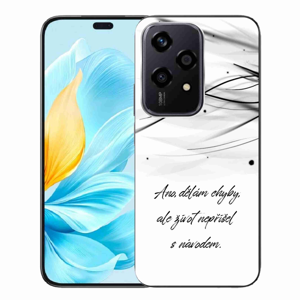 Zselés borító mmCase a Honor 200 Lite 5G készülékhez - idézem fehér háttér