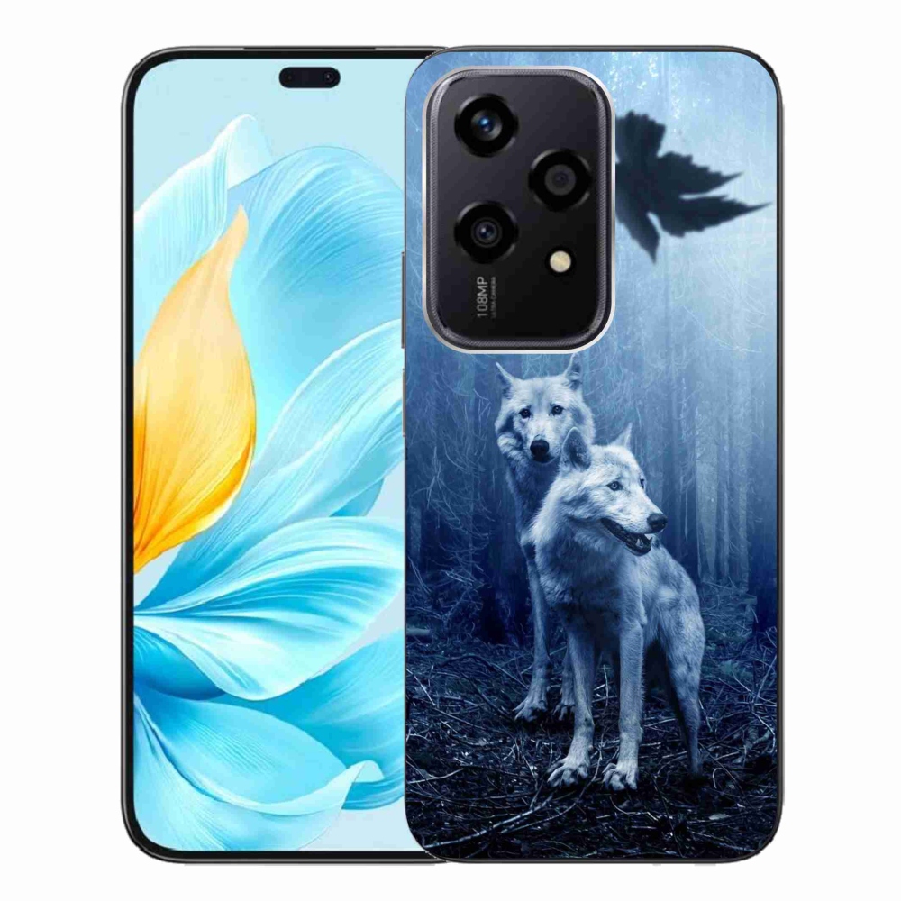 Zselés borítás mmCase a Honor 200 Lite 5G számára - farkasok az erdőben
