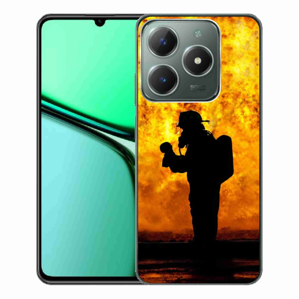 Gél borítás mmCase a Realme C61 készülékhez - tűzoltó