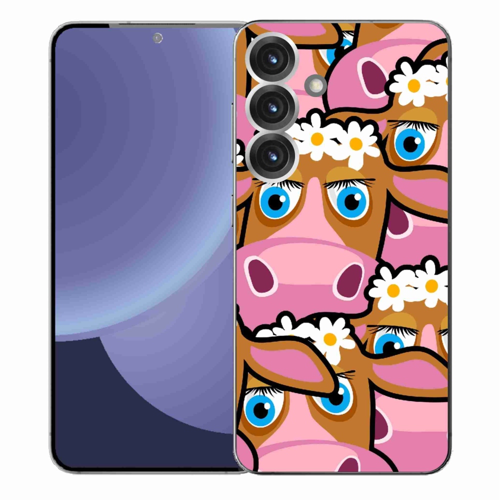 Gél borítás mmCase Samsung Galaxy S25+ - rajzfilm tehenekhez