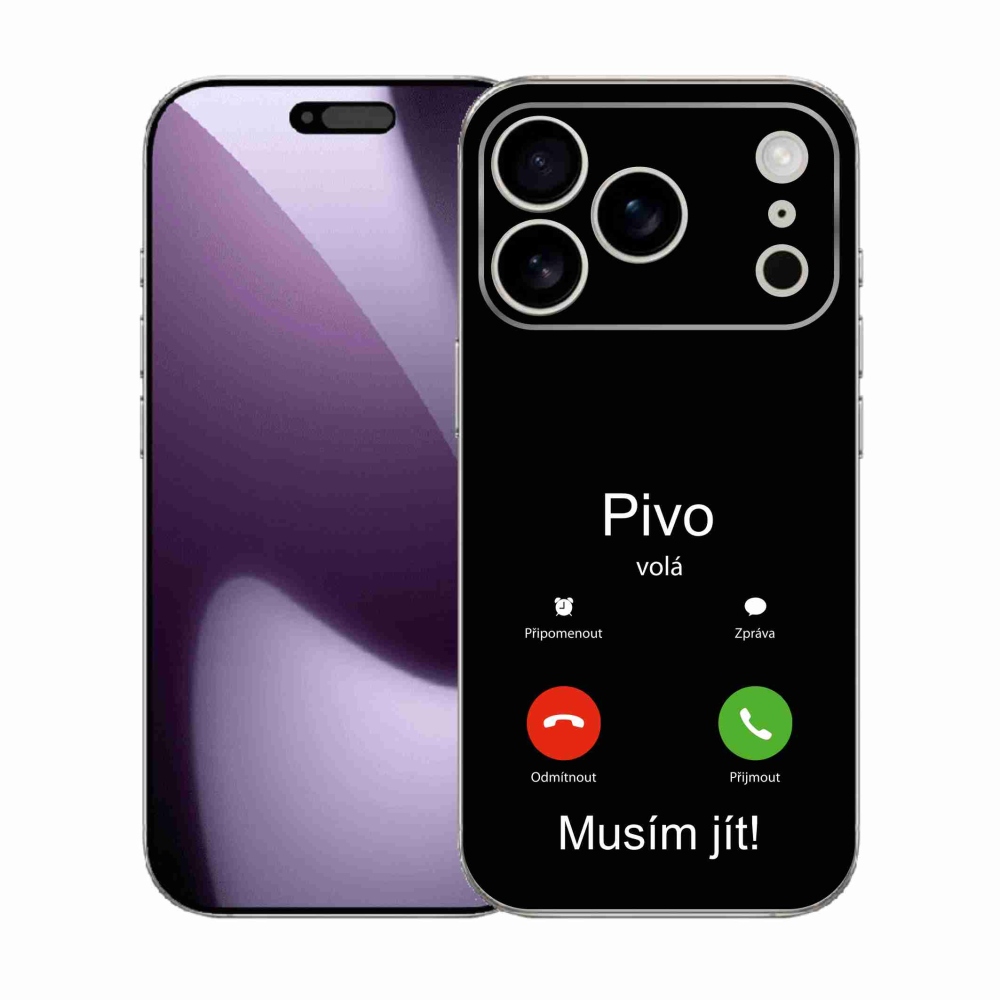 Gél borítás mmCase iPhone 17 Pro készülékhez - sörhívások fekete háttérrel